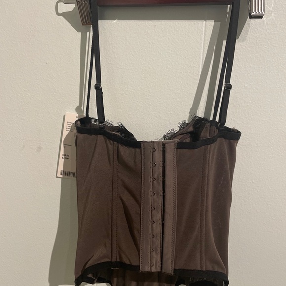 Out From Under Modern Love Black Corset Top - Picture 3 of 4